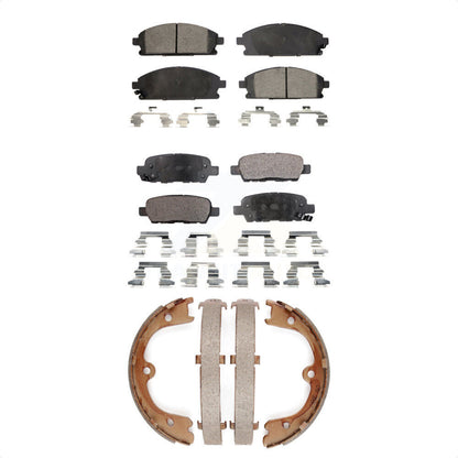 Kit de plaquettes de frein semi-métalliques avant et arrière, chaussures de stationnement pour Nissan Ques 2004 – 2005