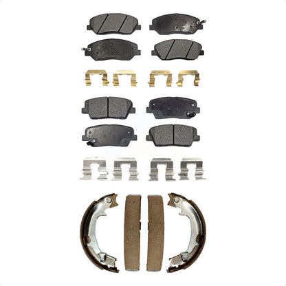 Kit de plaquettes de frein et chaussures de stationnement semi-métalliques avant et arrière, pour Kia Sedona Hyunda