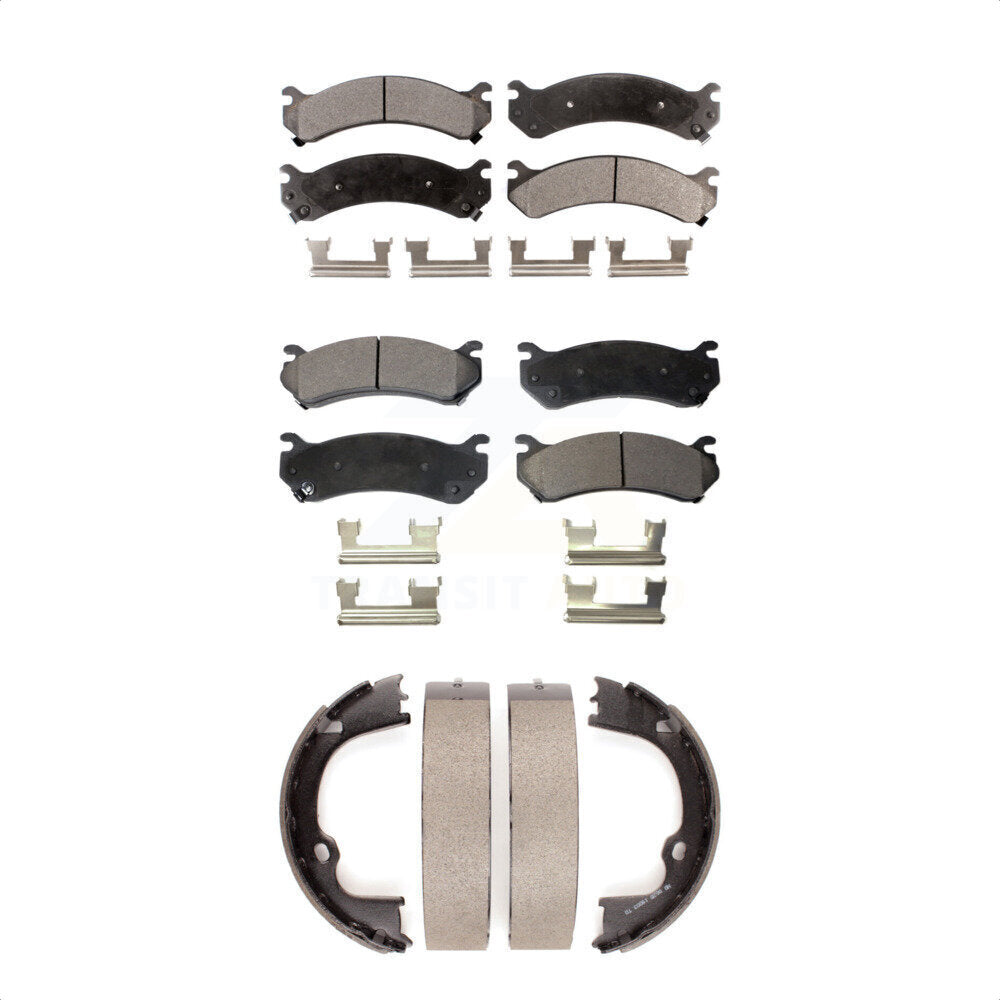 Kit de plaquettes de frein semi-métalliques avant et arrière, pour GMC Chevrolet Silverad