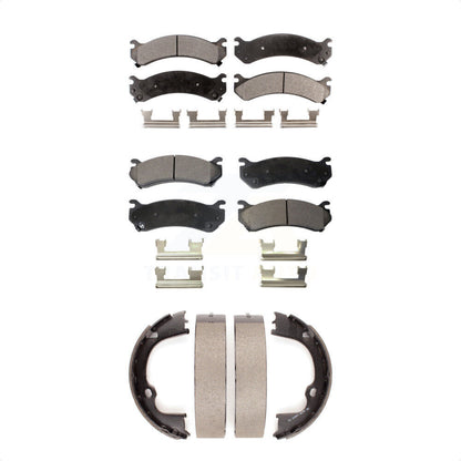 Kit de plaquettes de frein semi-métalliques avant et arrière, pour GMC Chevrolet Silverad
