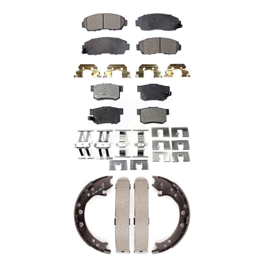 Kit de plaquettes de frein et chaussures de stationnement semi-métalliques avant et arrière, pour Acura RDX