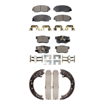 Kit de plaquettes de frein et chaussures de stationnement semi-métalliques avant et arrière, pour Honda CR-V Acura RD