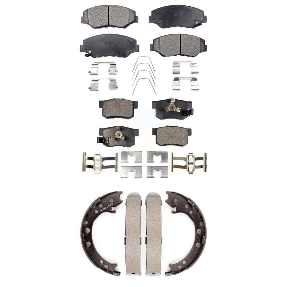 Kit de plaquettes de frein et chaussures de stationnement semi-métalliques avant et arrière, pour Honda CR-V FW 12-16