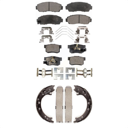 Kit de plaquettes de frein et chaussures de stationnement semi-métalliques avant et arrière, pour Honda CR-V AW 12-16