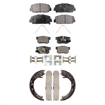 Kit de plaquettes de frein semi-métalliques avant et arrière et de chaussures de stationnement pour Acura RD 2013 – 2018