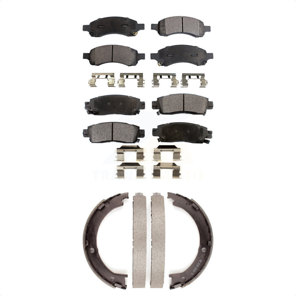 Kit de plaquettes de frein semi-métalliques avant et arrière, pour GMC Acadia Buick Satur