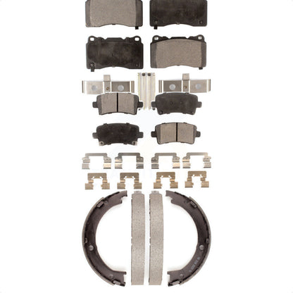 Kit de plaquettes de frein et chaussures de stationnement semi-métalliques avant et arrière, pour Cadillac XTS