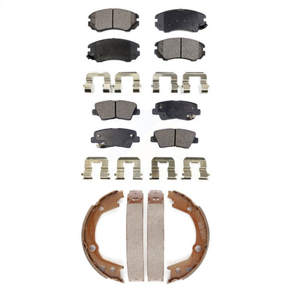 Kit de plaquettes de frein semi-métalliques avant et arrière, chaussures de stationnement pour Hyundai Elantra Sonat