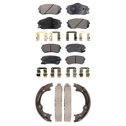 Kit de plaquettes de frein et chaussures de stationnement semi-métalliques avant et arrière, pour Hyundai Tucson FW