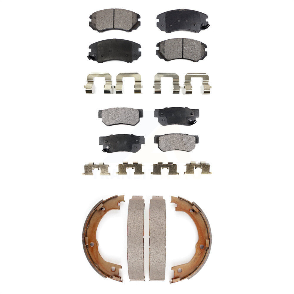 Kit de plaquettes de frein semi-métalliques avant et arrière, pour Hyundai Azer 2006 – 2009