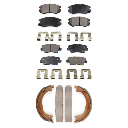 Kit de plaquettes de frein et chaussures de stationnement semi-métalliques avant et arrière, pour Kia Amant 2007 – 2009