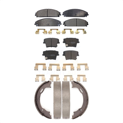 Kit de plaquettes de frein et chaussures de stationnement semi-métalliques avant et arrière, pour Dodge Chrysler 30