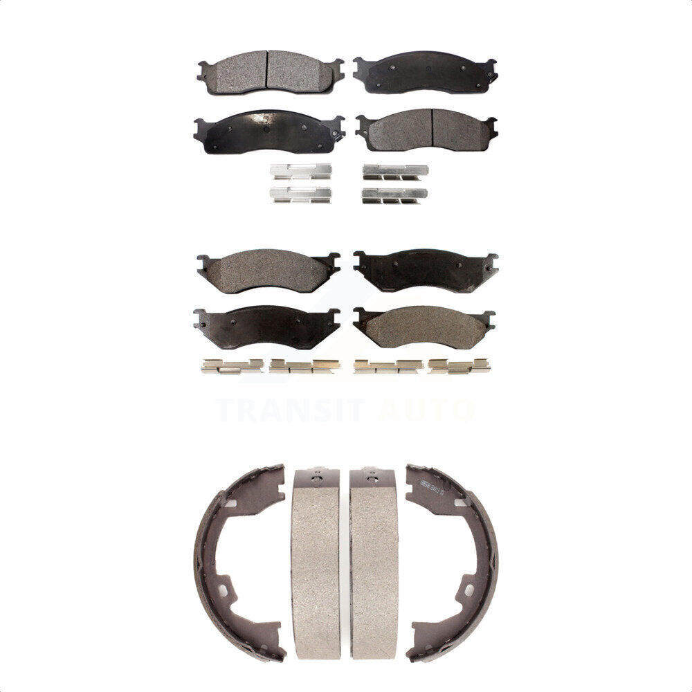 Kit de plaquettes de frein semi-métalliques avant et arrière, pour Dodge Ram 1500 350
