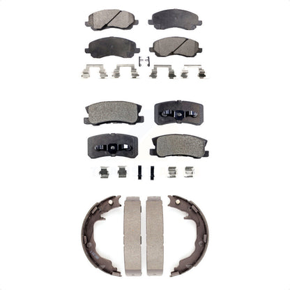 Kit de plaquettes de frein semi-métalliques avant et arrière, pour Jeep Mitsubishi Patriot
