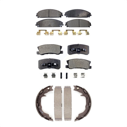 Plaquettes de frein semi-métalliques avant et arrière et Kit de chaussures de stationnement pour Dodge Caliber SRT-