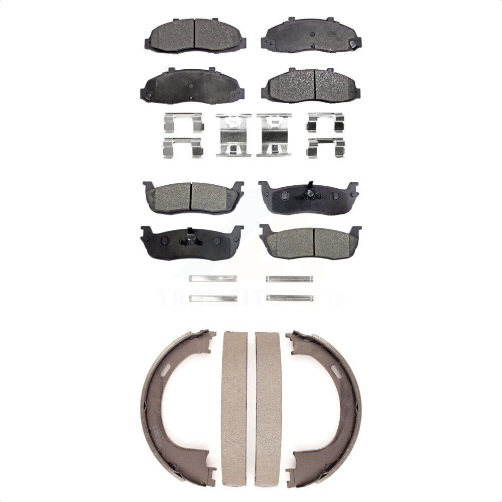 Kit de plaquettes de frein semi-métalliques avant et arrière, pour Ford F-150 Heritag