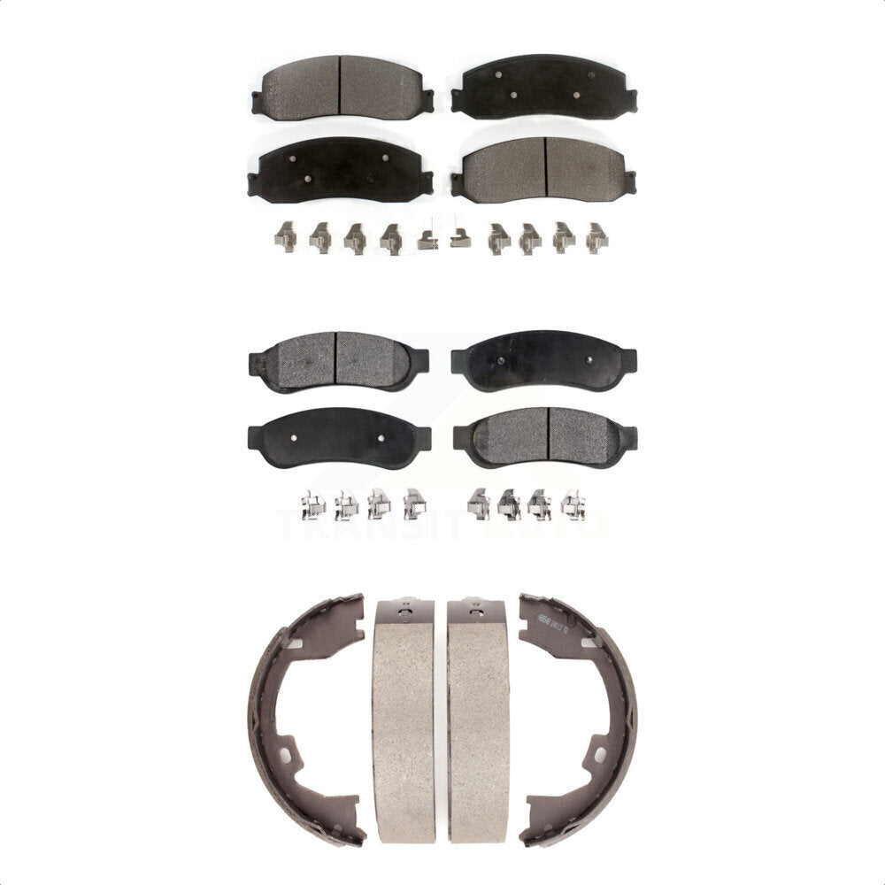 Kit de plaquettes de frein semi-métalliques avant et arrière, pour Ford F-350 Super Dut