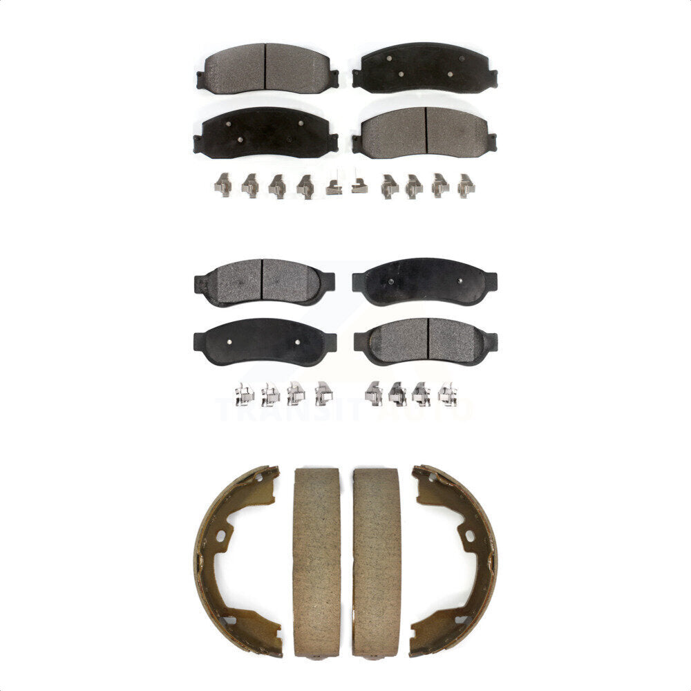 Kit de plaquettes de frein semi-métalliques avant et arrière, pour Ford F-350 Super Dut