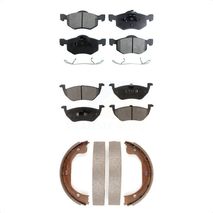 Kit de plaquettes de frein et chaussures de stationnement semi-métalliques avant et arrière, pour Mazda Tribute 2.3