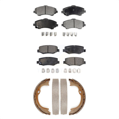 Plaquettes de frein semi-métalliques avant et arrière et Kit de chaussures de stationnement pour Jeep Wrangler Libert