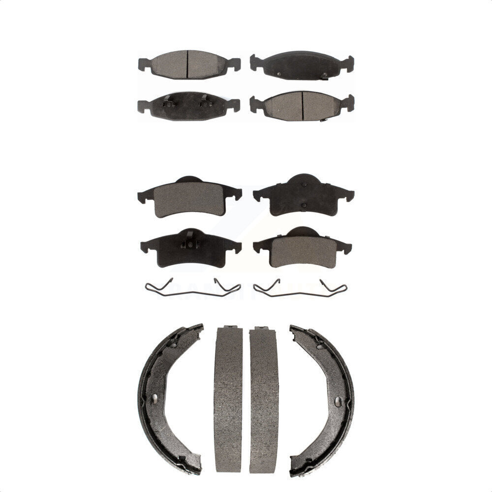Kit de plaquettes de frein semi-métalliques avant et arrière, pour Jeep Grand Cheroke