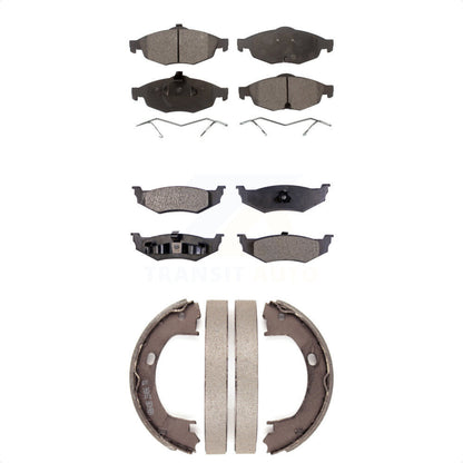 Kit de plaquettes de frein semi-métalliques avant et arrière, chaussures de stationnement pour Chrysler Sebring Dodg