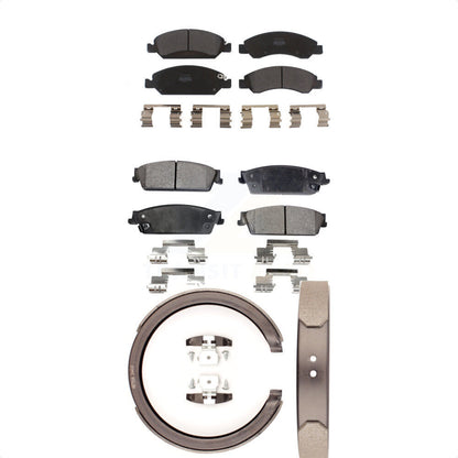 Kit de plaquettes de frein semi-métalliques avant et arrière, pour GMC Chevrolet Sierra X