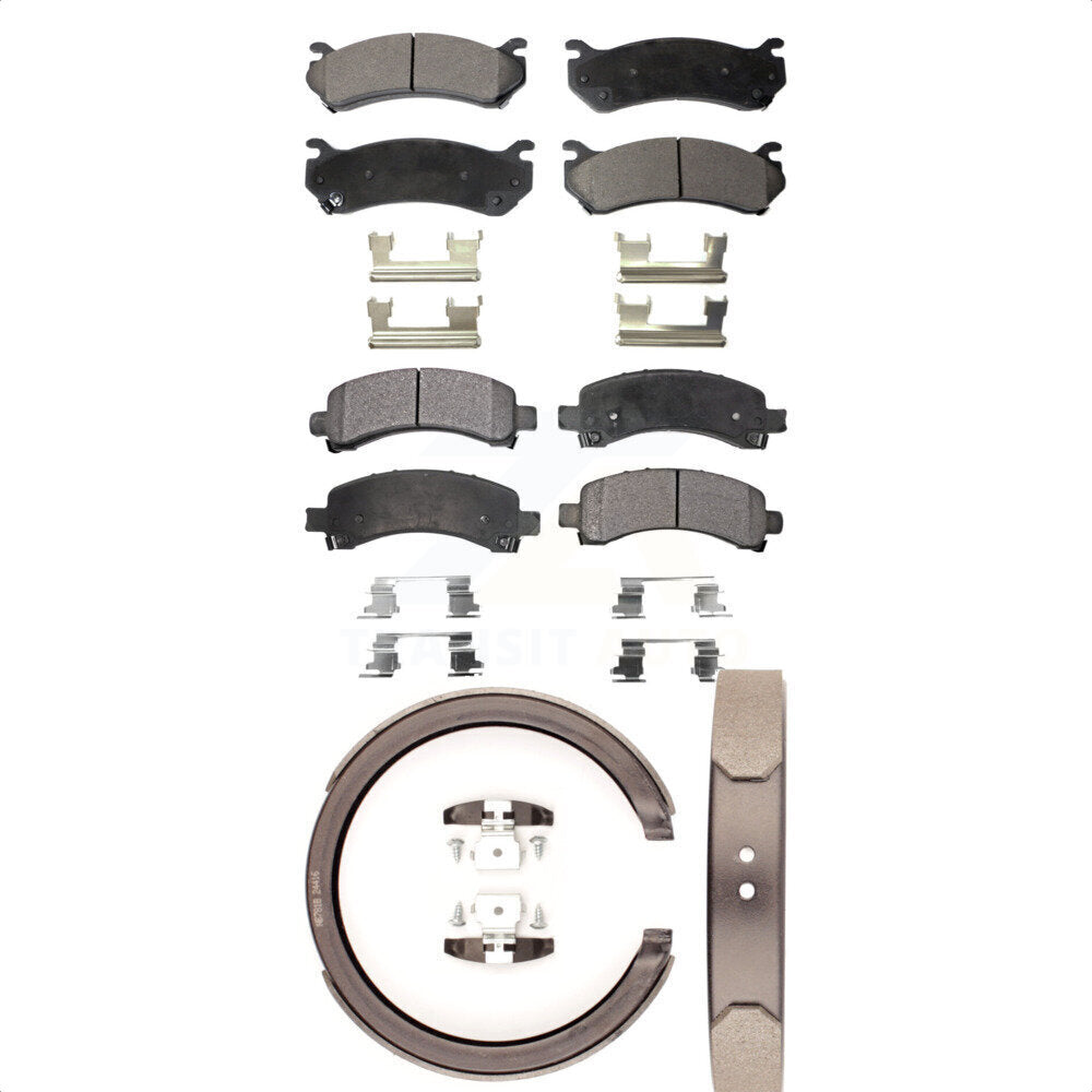 Kit de plaquettes de frein semi-métalliques avant et arrière, pour Chevrolet Avalanche GM
