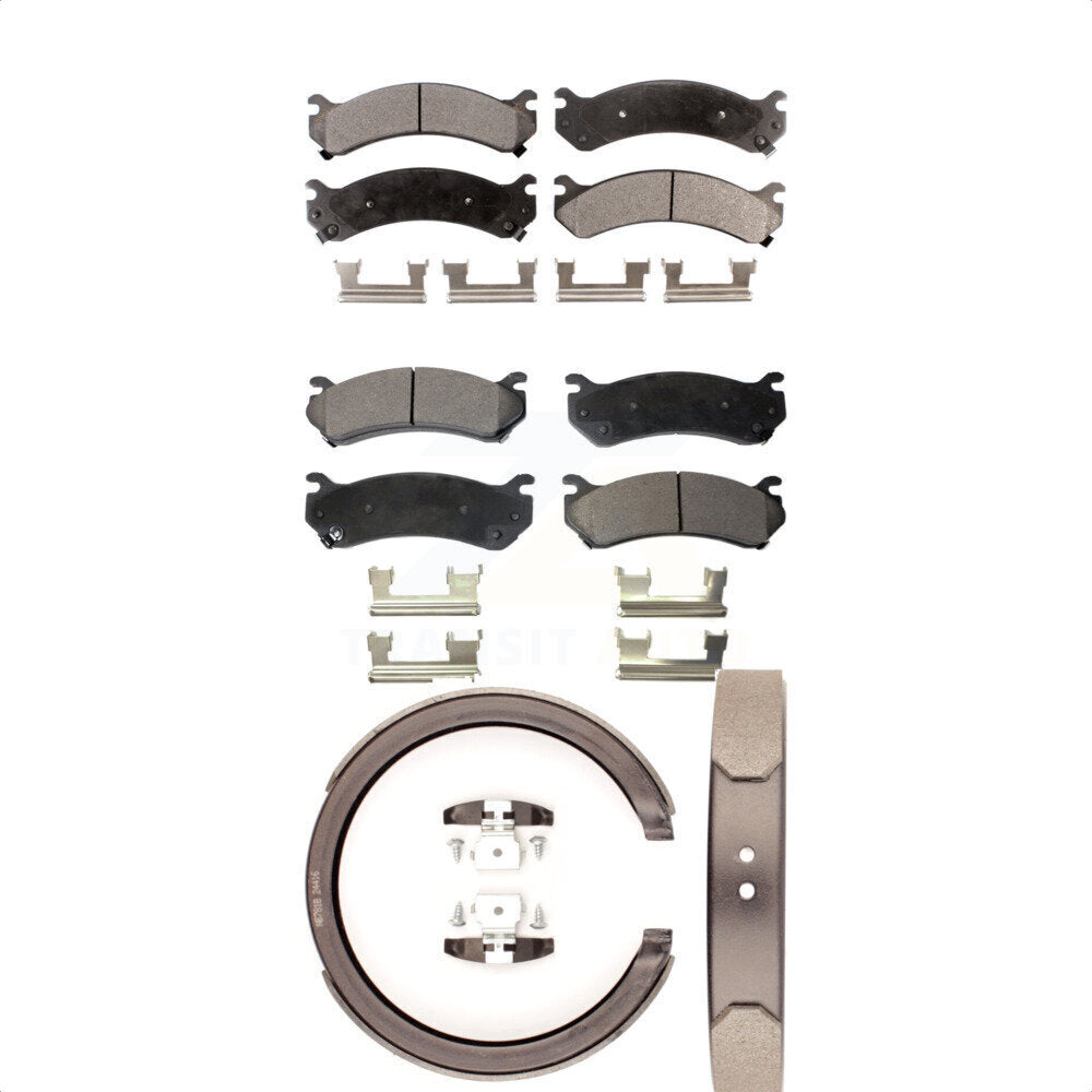 Kit de plaquettes de frein semi-métalliques avant et arrière, pour GMC Chevrolet Sierra H