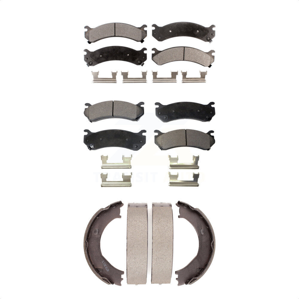 Kit de plaquettes de frein semi-métalliques avant et arrière, pour Chevrolet GMC Sierra H