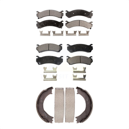 Kit de plaquettes de frein semi-métalliques avant et arrière, pour Chevrolet GMC Sierra H