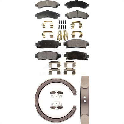 Kit de plaquettes de frein semi-métalliques avant et arrière, chaussures de stationnement pour GMC Chevrolet Envoy X