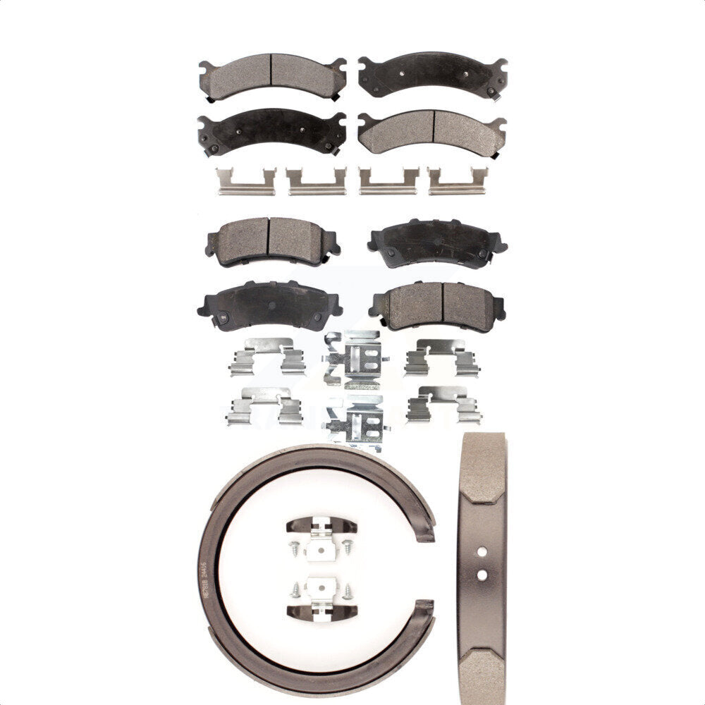 Kit de plaquettes de frein et chaussures de stationnement semi-métalliques avant et arrière, pour Cadillac DTS DeVill