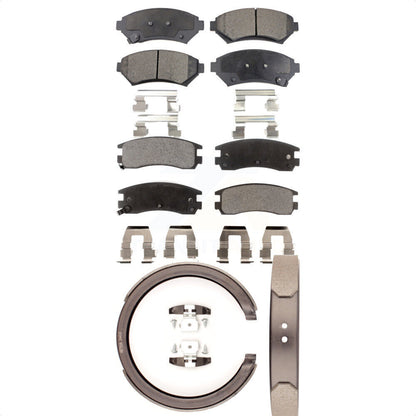 Kit de plaquettes de frein et chaussures de stationnement semi-métalliques avant et arrière, pour Cadillac DeVille