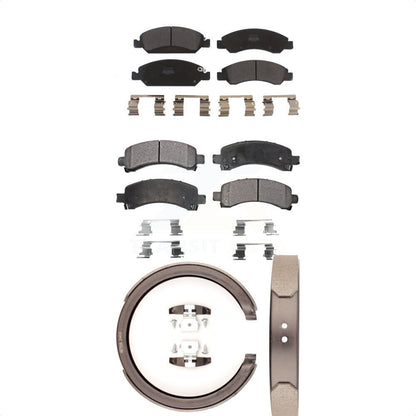 Kit de plaquettes de frein semi-métalliques avant et arrière, chaussures de stationnement pour Chevrolet Express 150