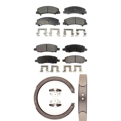 Kit de plaquettes de frein et chaussures de stationnement semi-métalliques avant et arrière, pour Cadillac DTS