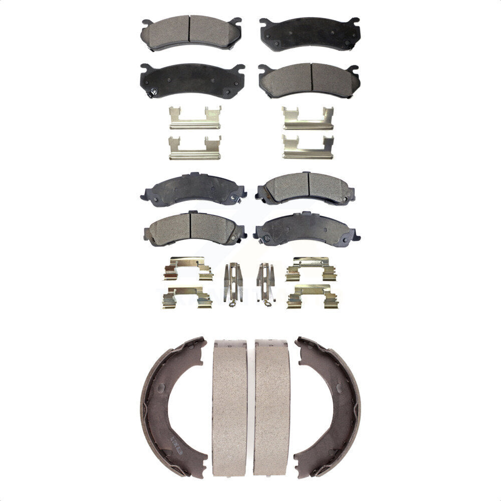 Kit de plaquettes de frein semi-métalliques avant et arrière, pour Chevrolet Silverado GM