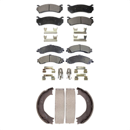 Kit de plaquettes de frein semi-métalliques avant et arrière, pour Chevrolet Silverado GM