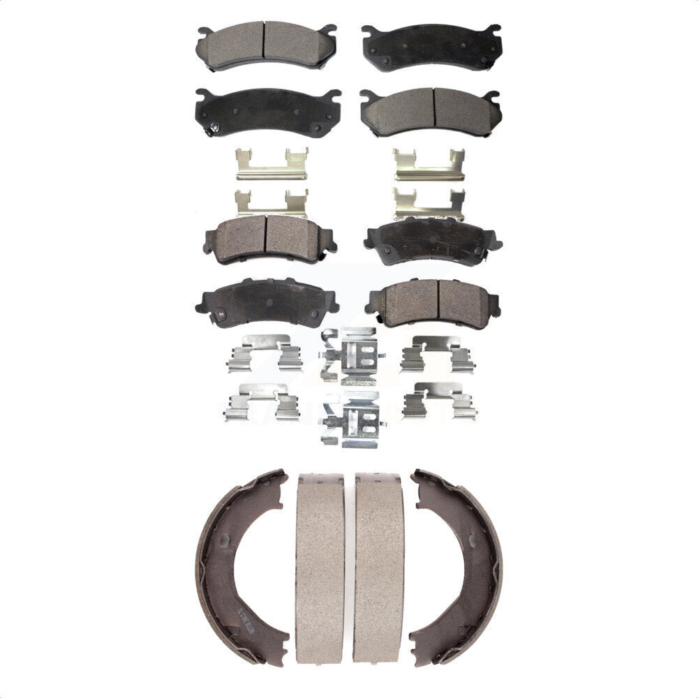 Kit de plaquettes de frein semi-métalliques avant et arrière, pour Chevrolet Silverado GM