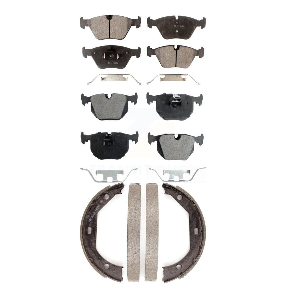 Kit de plaquettes de frein et chaussures de stationnement semi-métalliques avant et arrière, pour BMW 330Ci 330i 330x