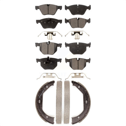 Kit de plaquettes de frein et chaussures de stationnement semi-métalliques avant et arrière, pour BMW 330i 330xi 335x