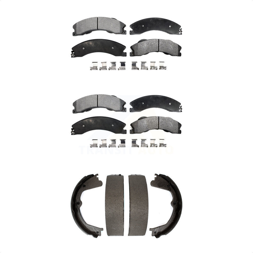 Kit de plaquettes de frein semi-métalliques avant et arrière, pour Chevrolet GMC Silverad