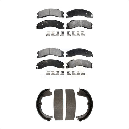 Kit de plaquettes de frein semi-métalliques avant et arrière, pour Chevrolet GMC Silverad