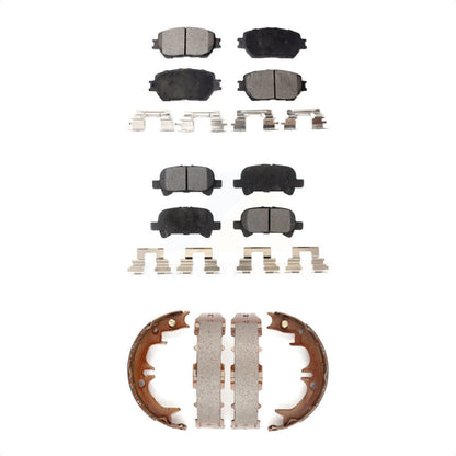 Kit de plaquettes de frein et chaussures de stationnement semi-métalliques avant et arrière, pour Toyota Camry