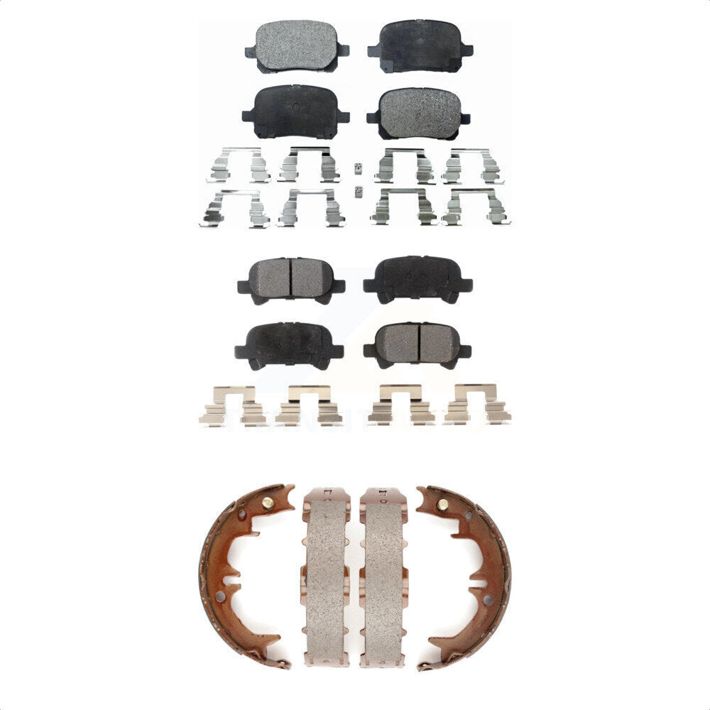 Kit de plaquettes de frein semi-métalliques avant et arrière, pour Toyota Camry Solar