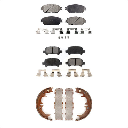Kit de plaquettes de frein semi-métalliques avant et arrière, pour Toyota Camry Solar