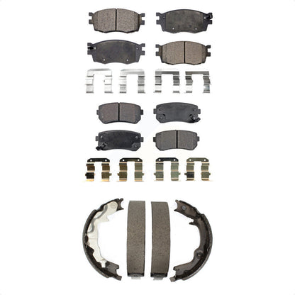 Kit de plaquettes de frein semi-métalliques avant et arrière, pour Hyundai Accent Kia Rio