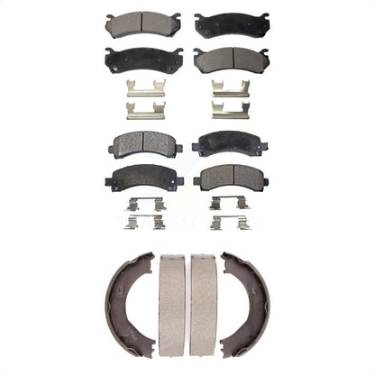 Kit de plaquettes de frein semi-métalliques avant et arrière, chaussures de stationnement pour Chevrolet Express 250