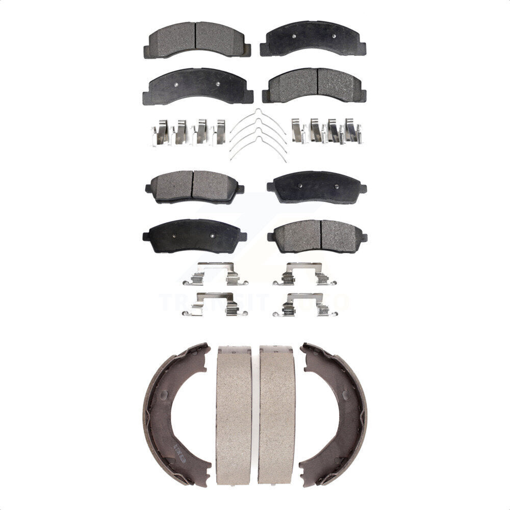 Kit de plaquettes de frein semi-métalliques avant et arrière, pour Ford F-350 Super Dut