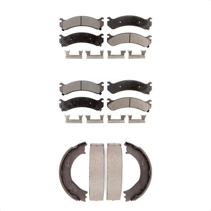 Kit de plaquettes de frein semi-métalliques avant et arrière, pour Chevrolet GMC Silverad